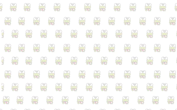 HD Keroppi wallpaper featuring a pattern of the Sanrio anime character for desktop background.
