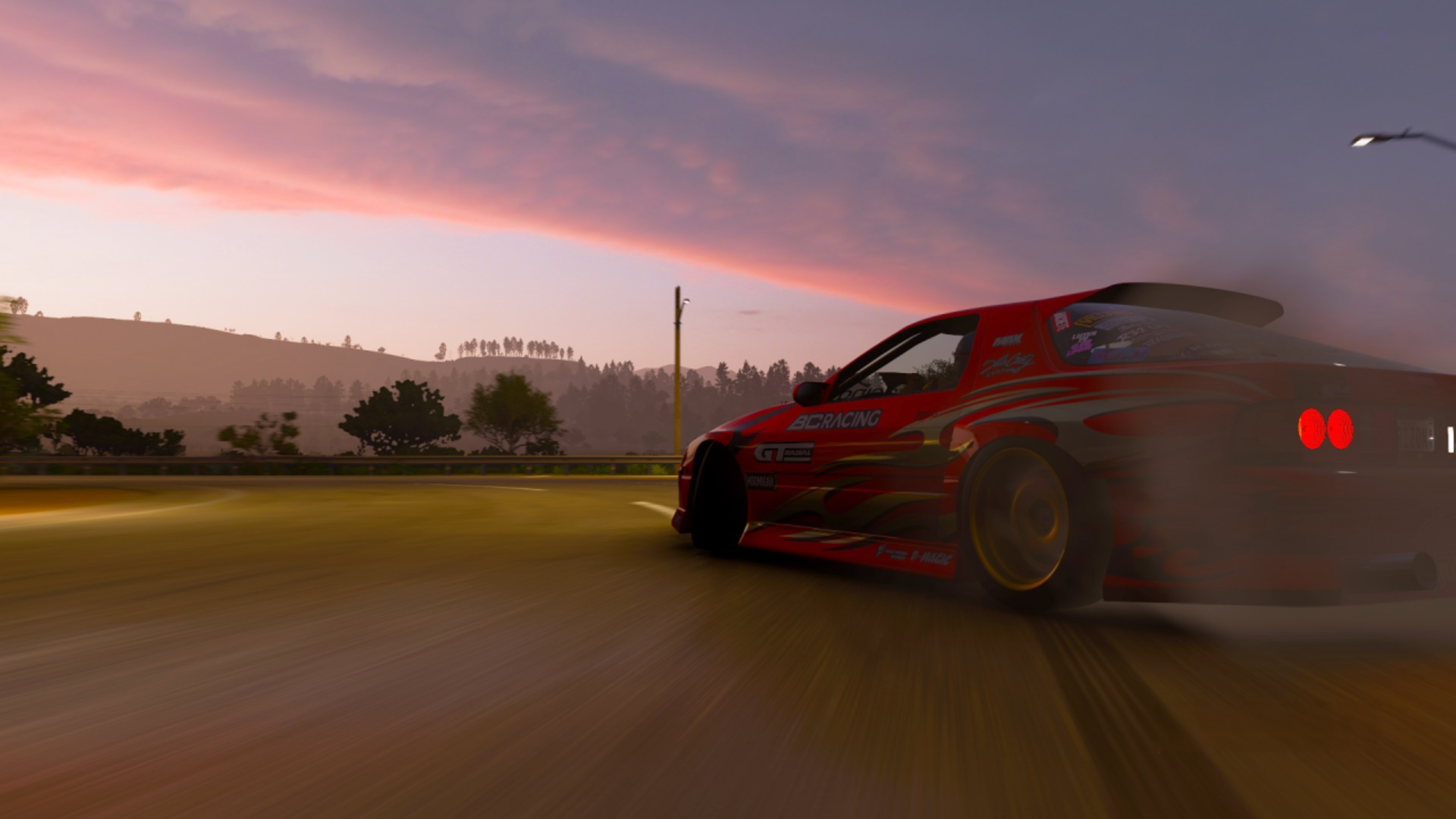 Red RX7 Fc drifting on a beautiful sunset by Robsom7436R