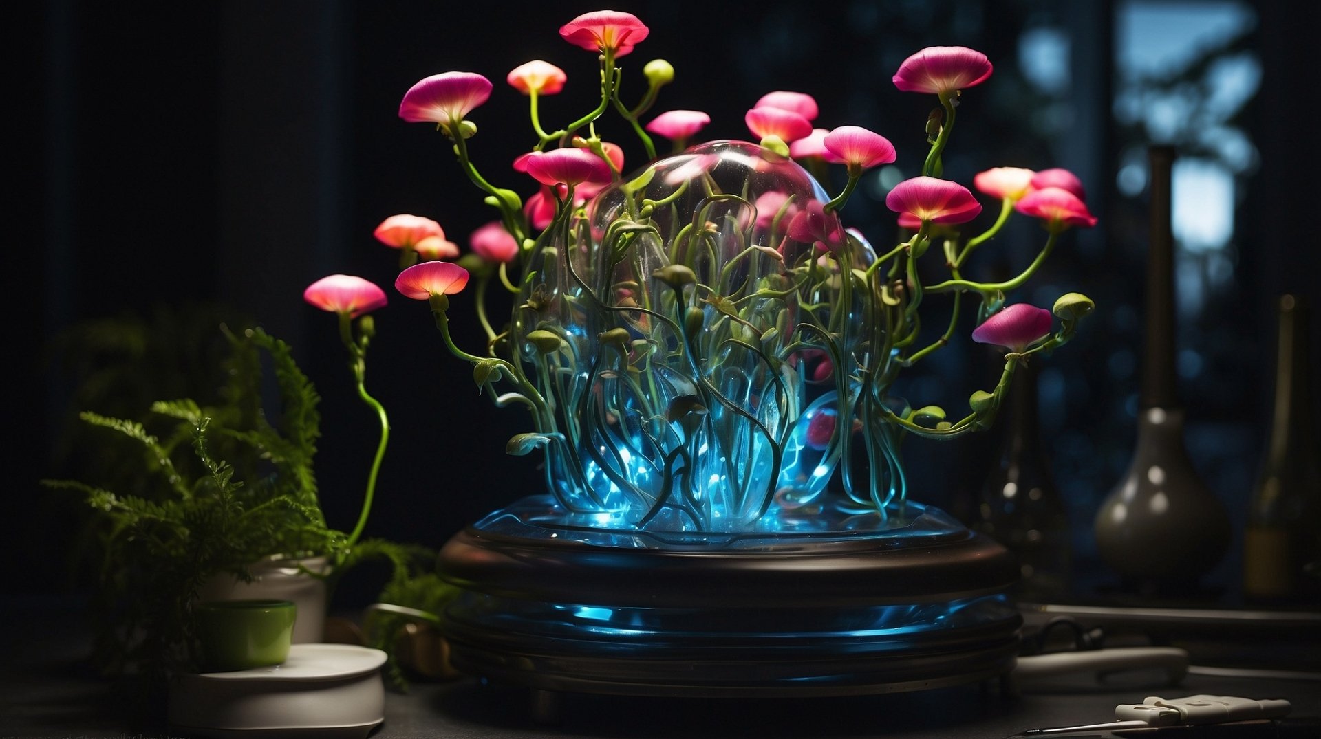 Flowers in a bowl by AnimeHead