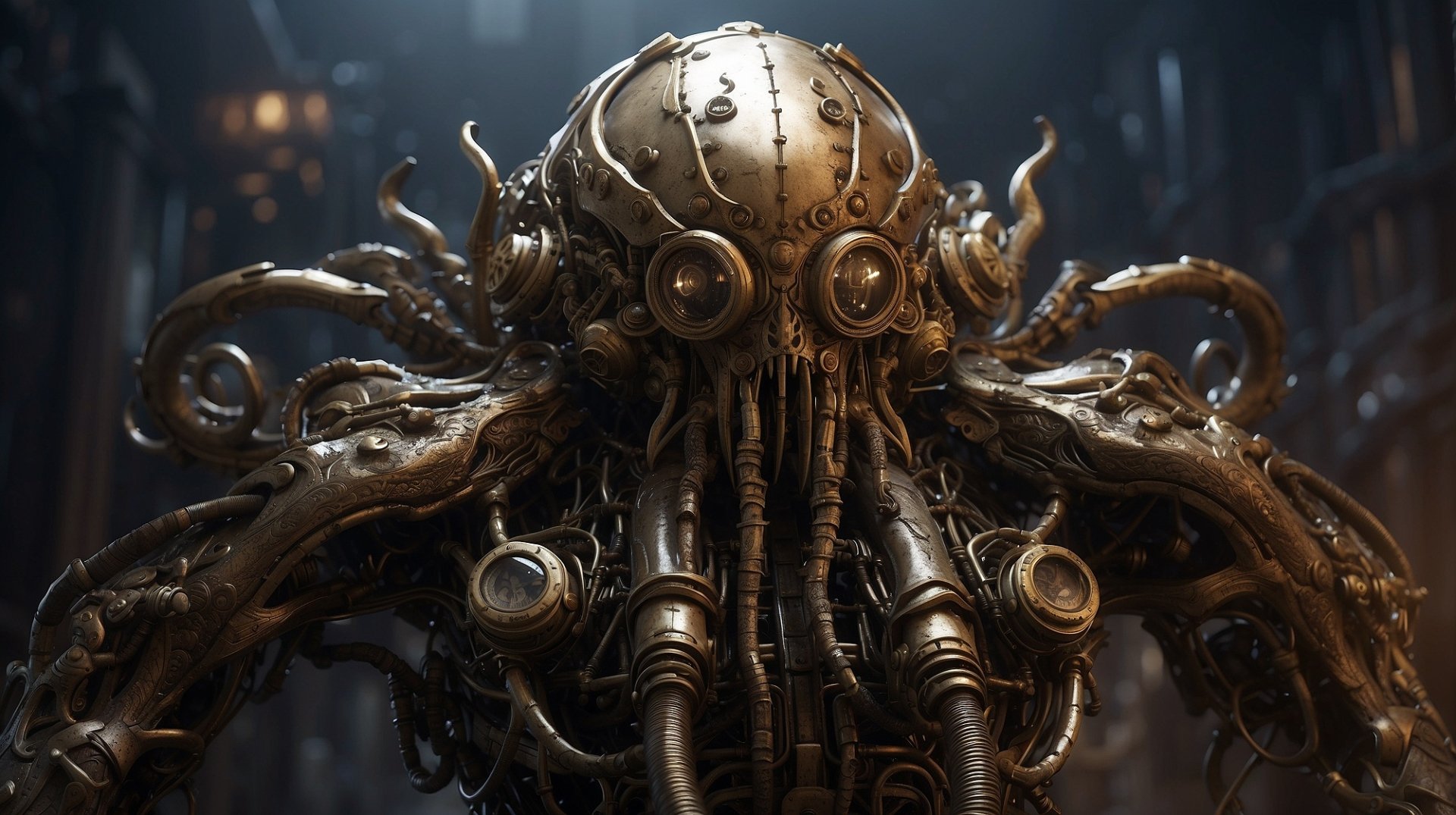 Dieselpunk tentacle titan by AnimeHead