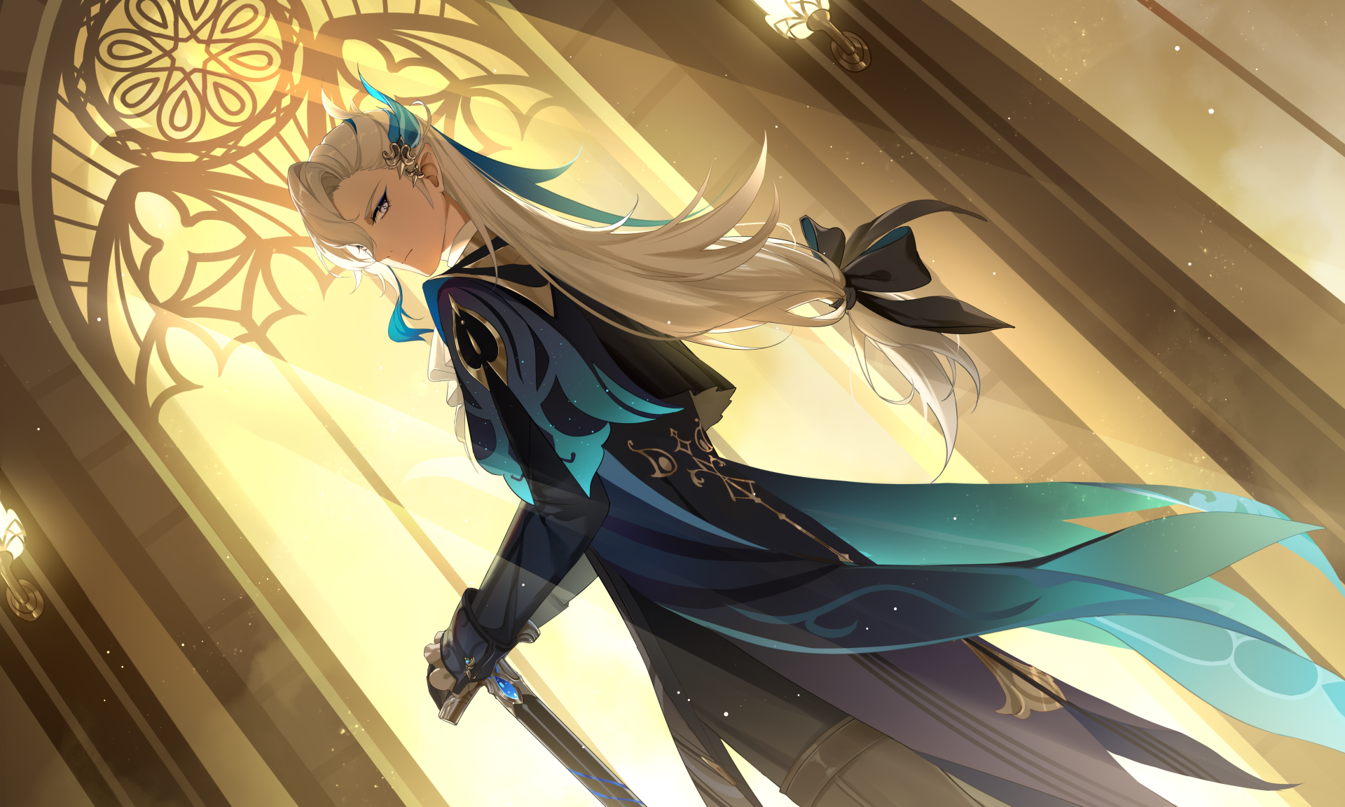 Download Genshin Impact Neuvillette (Genshin Impact) 4k Ultra HD Wallpaper by MORI森
