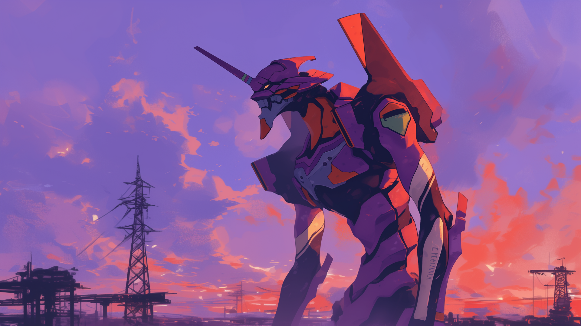 Evangelion Unit-01 Anime HD Wallpaper by patrika