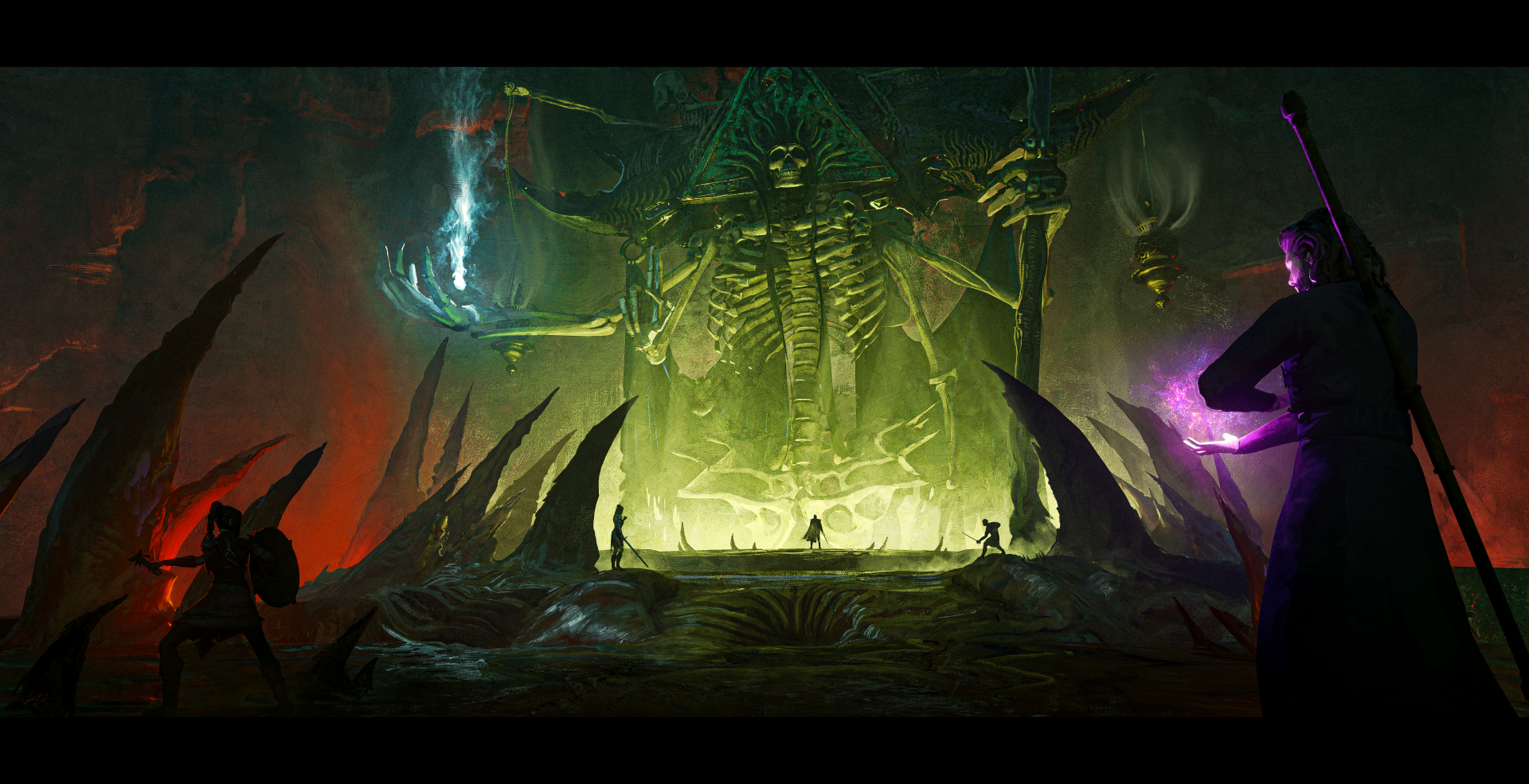 Myrkul God Of The Dead By ONE RAMM 6000x3079 Wallpaper Abyss