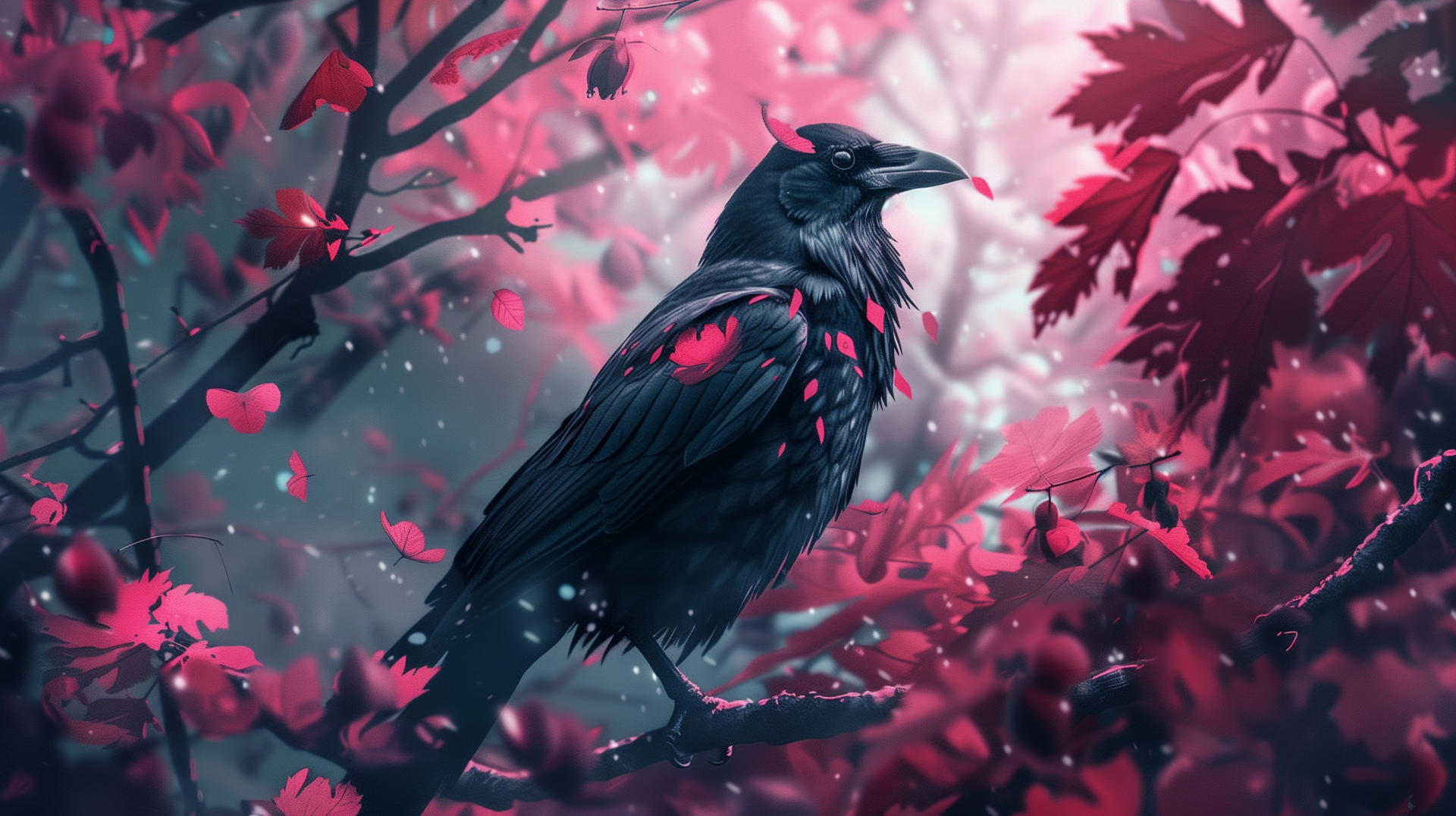 Crows wallpaper discount