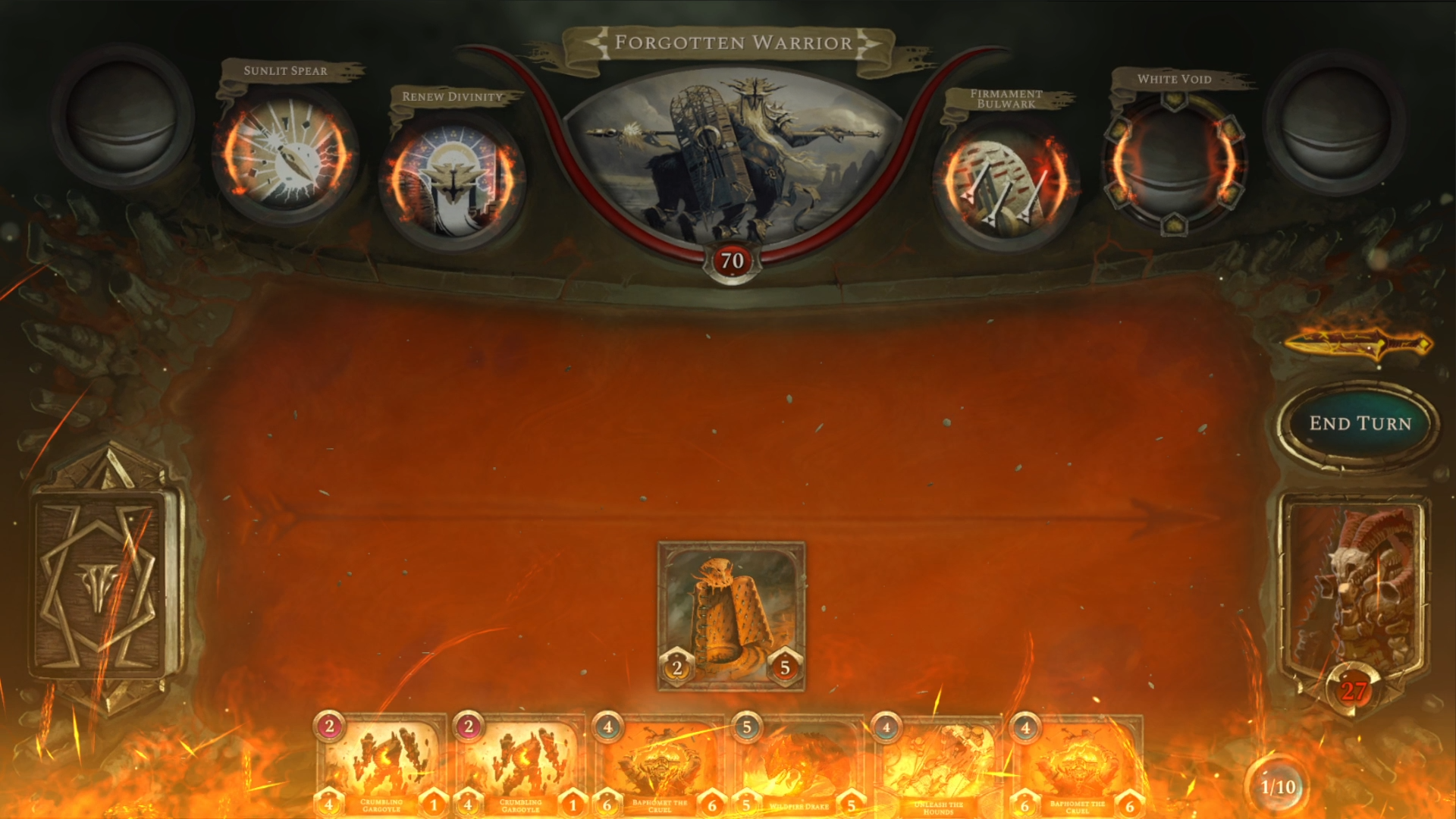 HD wallpaper of Acolyte of the Altar in video game interface for desktop background.