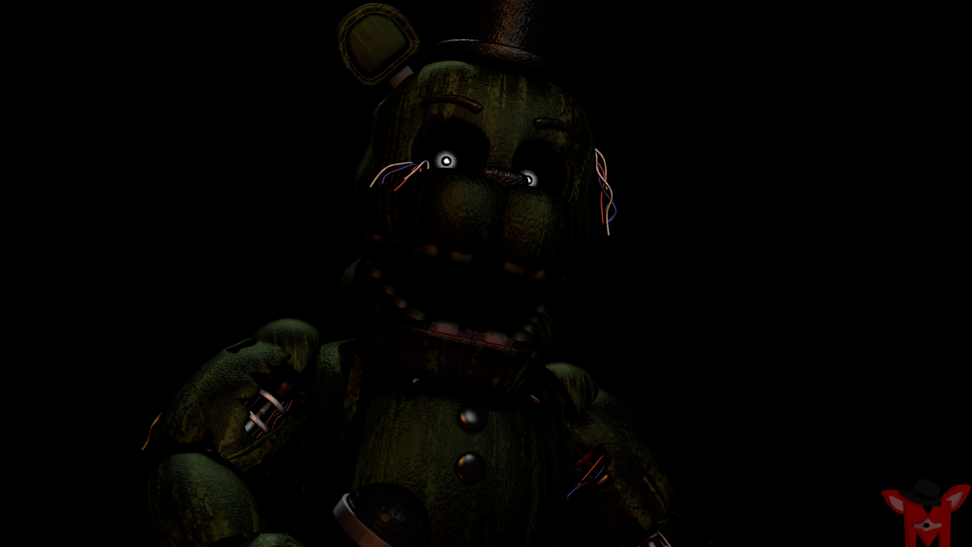 Download Phantom Freddy (Five Nights At Freddy's) Video Game Five Nights At Freddy's 3 Five Nights At Freddy's 4k Ultra HD Wallpaper by Mikol1987