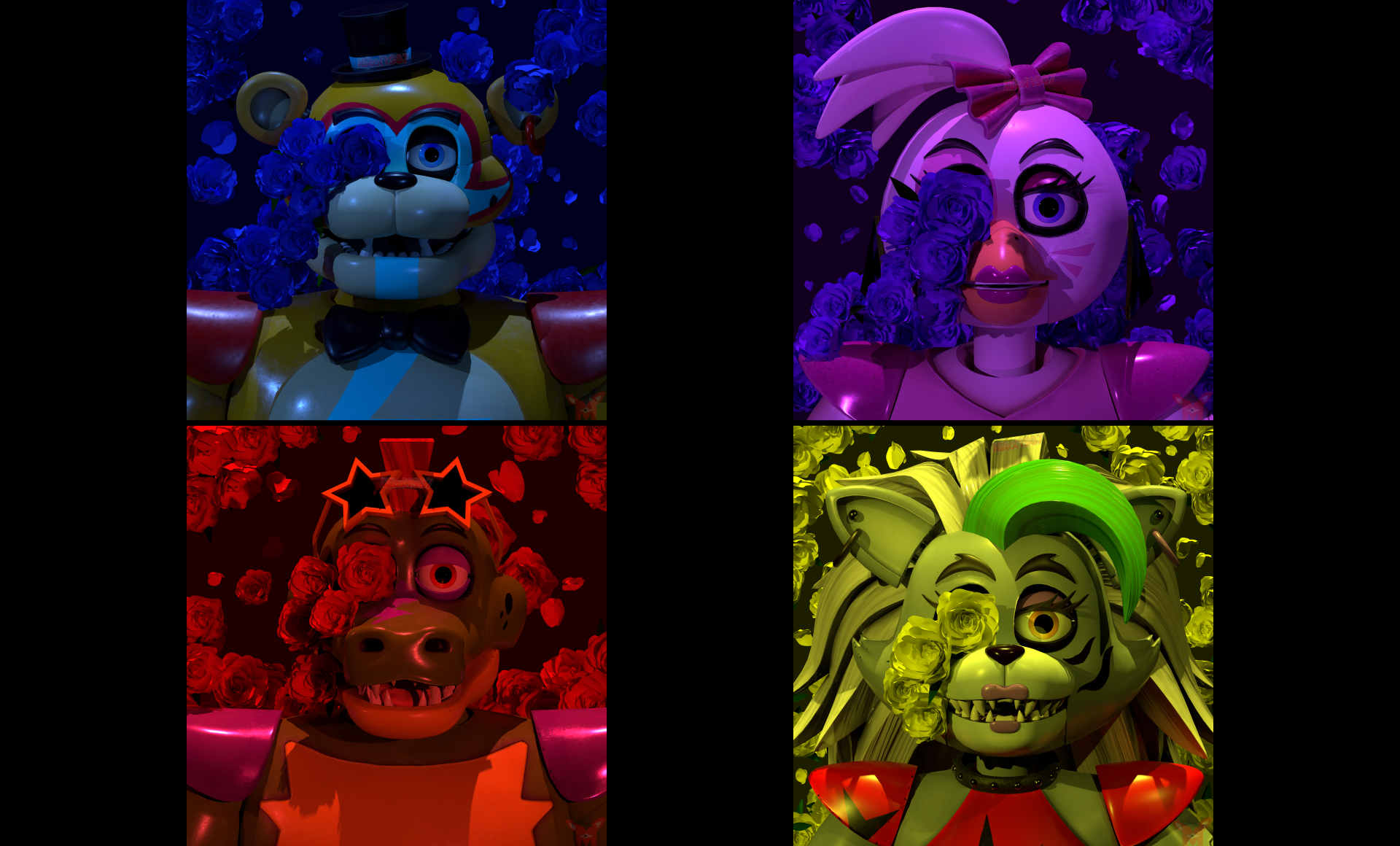 Download Glamrock Freddy (Five Nights At Freddy's) Roxanne Wolf (Five Nights At Freddy's) Video Game Five Nights At Freddy's: Security Breach Five Nights At Freddy's 8k Ultra HD Wallpaper by Mikol1987