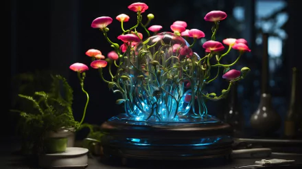 Flowers in a bowl
