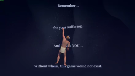 HD wallpaper of a challenging climbing video game featuring a character holding a sledgehammer with motivational quote.
