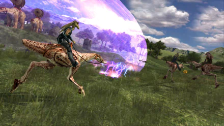 HD wallpaper of Star Wars: Battlefront Classic Collection featuring a character riding a creature with a shield in a battle scene.