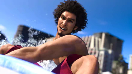 HD wallpaper of Like a Dragon: Infinite Wealth video game featuring a character in action for desktop background.