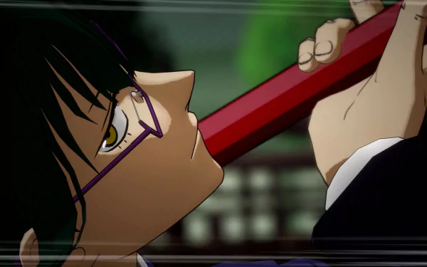 HD Wallpaper of Maki Zenin from Jujutsu Kaisen Cursed Clash video game, showcasing an intense close-up in action for desktop background.
