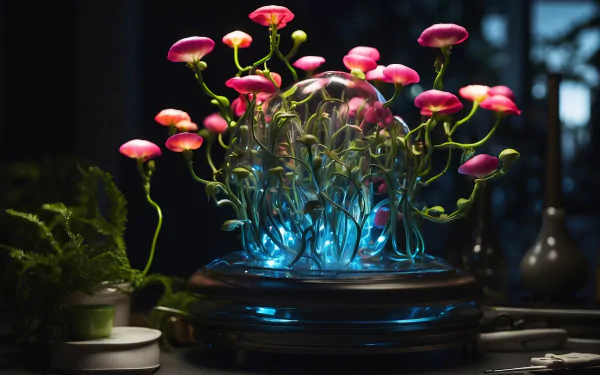  Flowers in a bowl