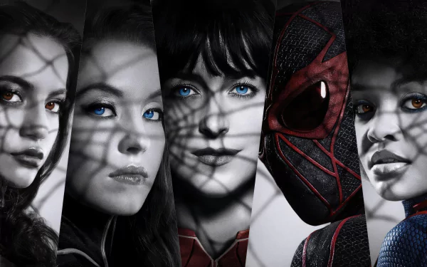 movie Madame Web Dakota Johnson Sydney Sweeney Isabela Merced HD Desktop Wallpaper | Background Image
