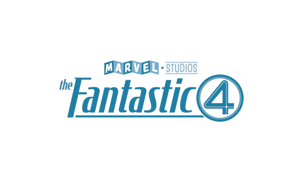 HD wallpaper of The Fantastic Four (2025) movie logo by Marvel Studios for desktop background.