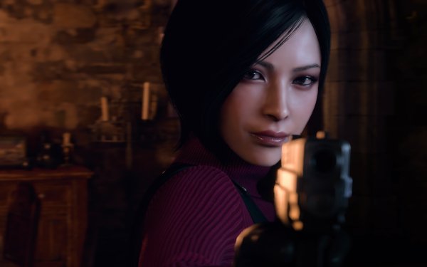 Ada Wong character from Resident Evil 4 (2023) in HD video game wallpaper.