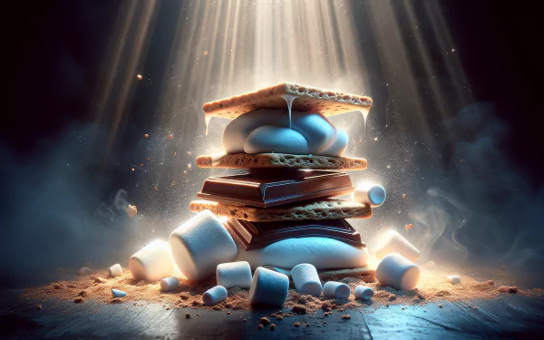 Delicious S'mores: A 4K Ultra HD Wallpaper Delight by QuantumCurator