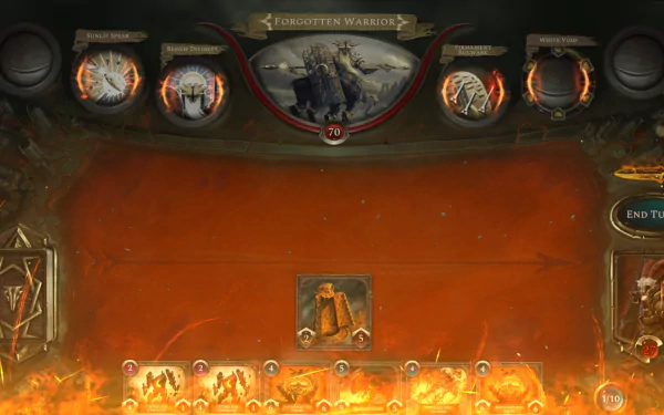 HD wallpaper of Acolyte of the Altar in video game interface for desktop background.