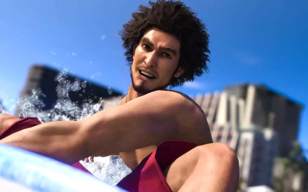 HD wallpaper of Like a Dragon: Infinite Wealth video game featuring a character in action for desktop background.