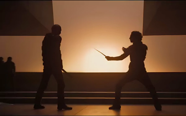  The final fight between Paul Atreides and Feyd-Rautha