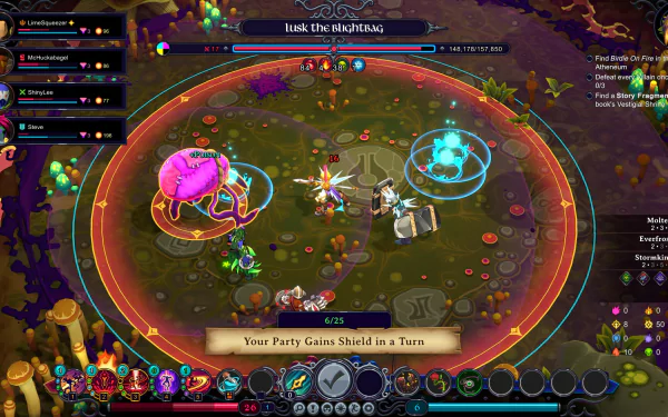 HD wallpaper of Inkbound video game featuring dynamic battle scene for desktop background.