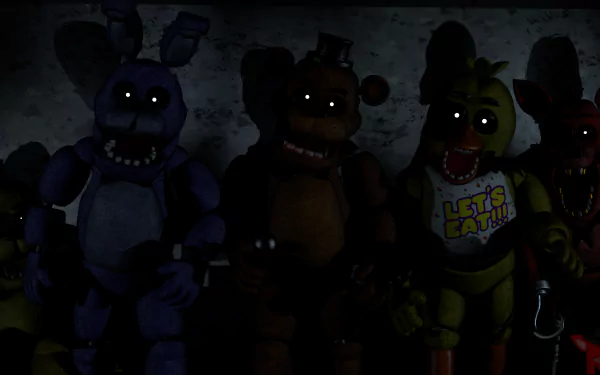 Level one animatronics Five Nights at Freddy's HD Desktop Wallpaper | Background Image
