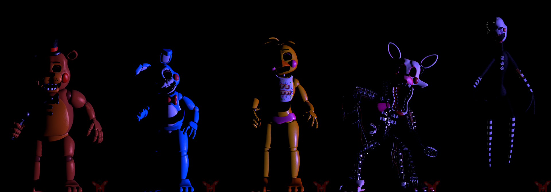 Download Toy Freddy (Five Nights At Freddy's) Puppet (Five Nights At Freddy's) Video Game Five Nights At Freddy's 2 Five Nights At Freddy's 8k Ultra HD Wallpaper by Mikol1987