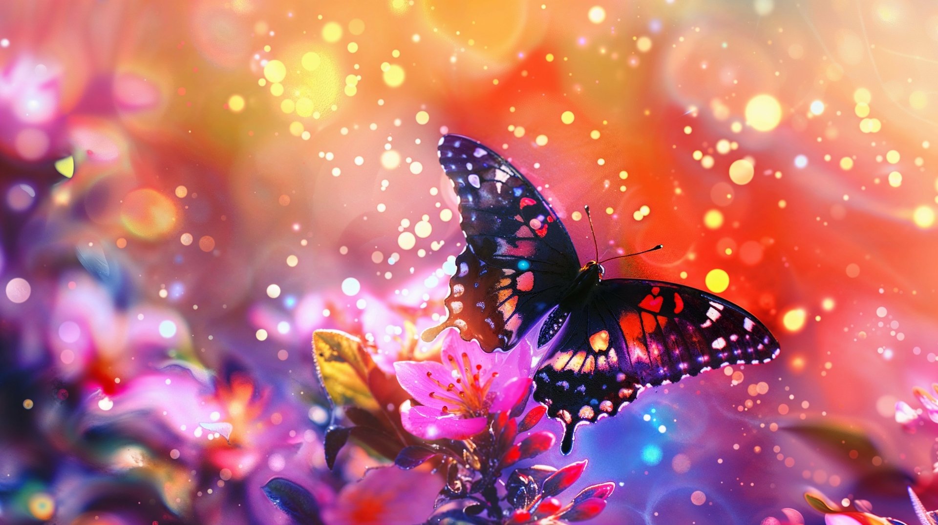 4K Ultra HD Vivid Butterfly Wonderland by Phaethon