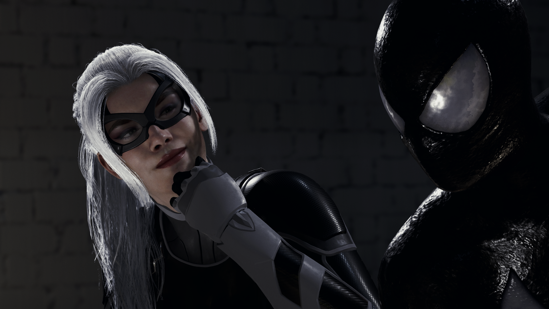 Spiderman and Black Cat by Siwo