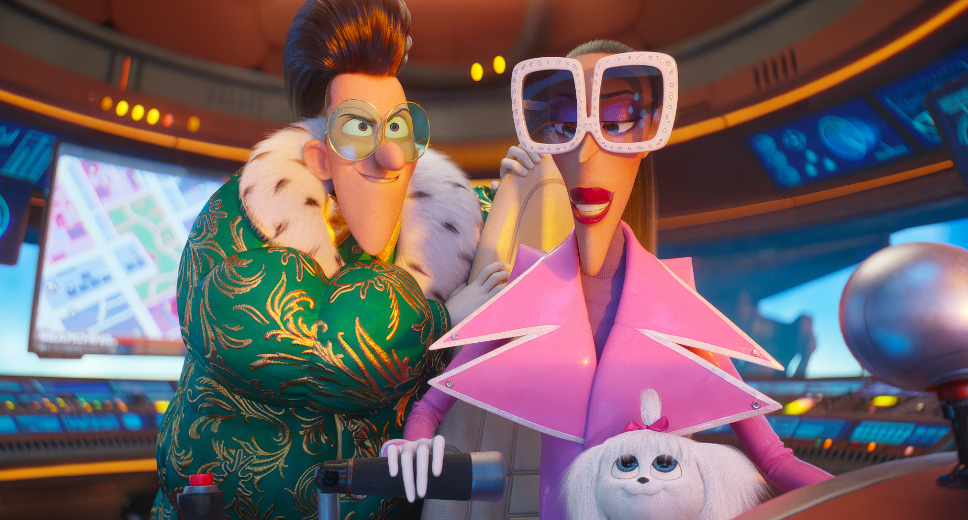 HD desktop wallpaper featuring characters from Despicable Me 4, showcasing vibrant colors and detailed animation.