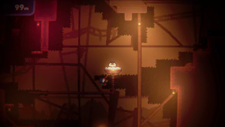 HD desktop wallpaper and background featuring a scene from the video game Bread & Fred, showcasing a dark, platformer game environment with characters navigating illuminated paths and obstacles.