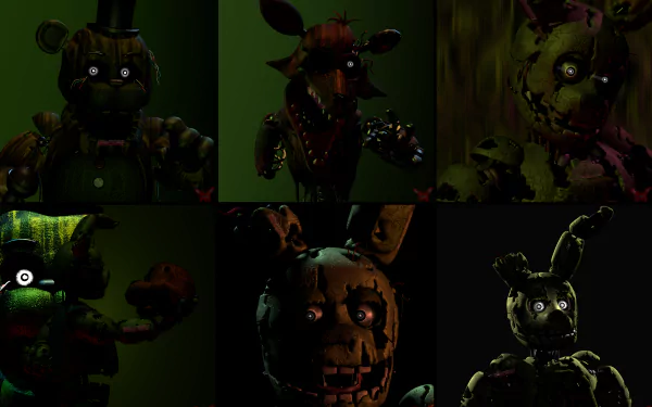 Phantom Freddy (Five Nights at Freddy's) Springtrap (Five Nights at Freddy's) video game Five Nights at Freddy's 3 Five Nights at Freddy's HD Desktop Wallpaper | Background Image