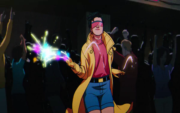 Jubilee from X-Men '97 TV Show in a vibrant HD desktop wallpaper and background.