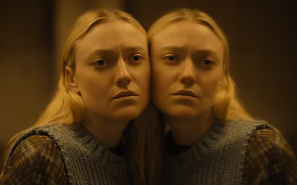 HD image of Dakota Fanning from the movie The Watchers (2024), featuring her reflection, serving as a striking desktop wallpaper and background.