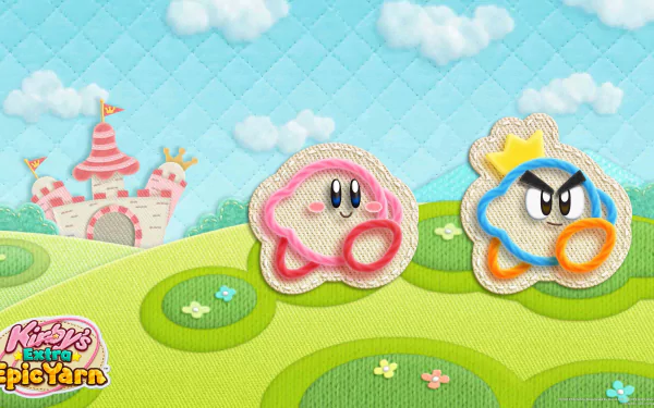 Kirby's Epic Yarn HD Desktop Wallpaper | Background Image