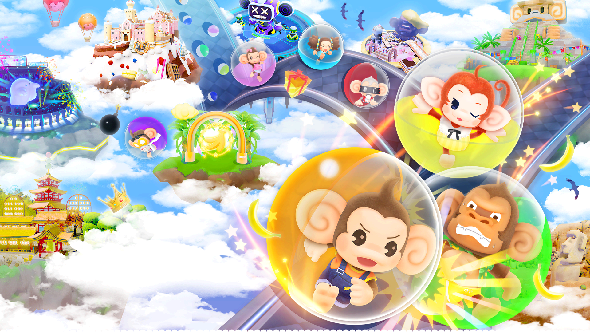 Download Super Monkey Ball Banana Rumble HD Wallpaper