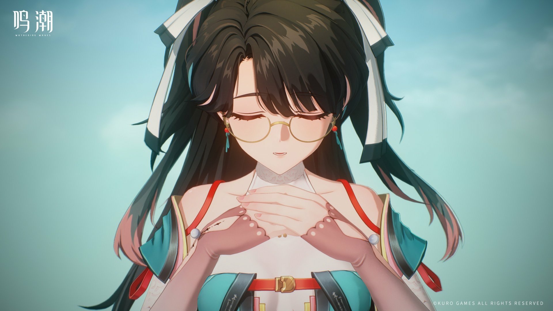 HD wallpaper featuring Zhezhi from the video game Wuthering Waves, showcasing vibrant graphics and immersive design for an engaging desktop background.