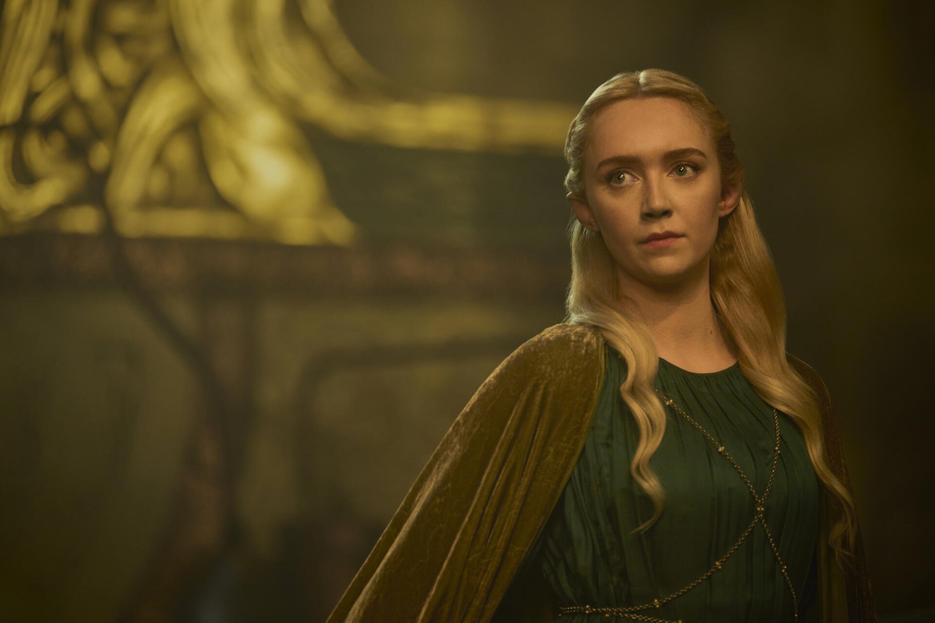 A captivating HD desktop wallpaper featuring imagery from The Lord of the Rings: The Rings of Power, showcasing the show's epic fantasy elements and stunning visuals.