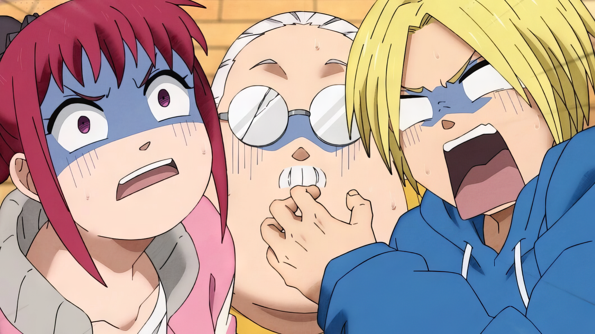 Anime-themed HD wallpaper featuring Taro Sakamoto from Sakamoto Days, showcasing vibrant visuals and dynamic characters. An engaging background for fans of the series.