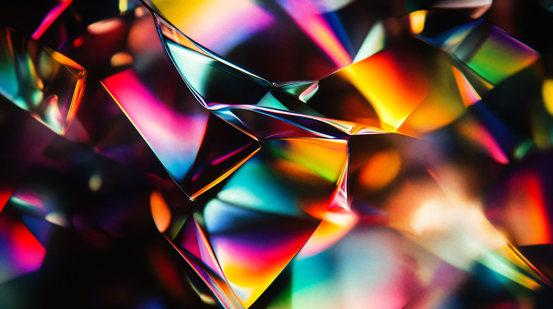 Vibrant Crystal Reflections: 4K Ultra HD Wallpaper by robokoboto ...