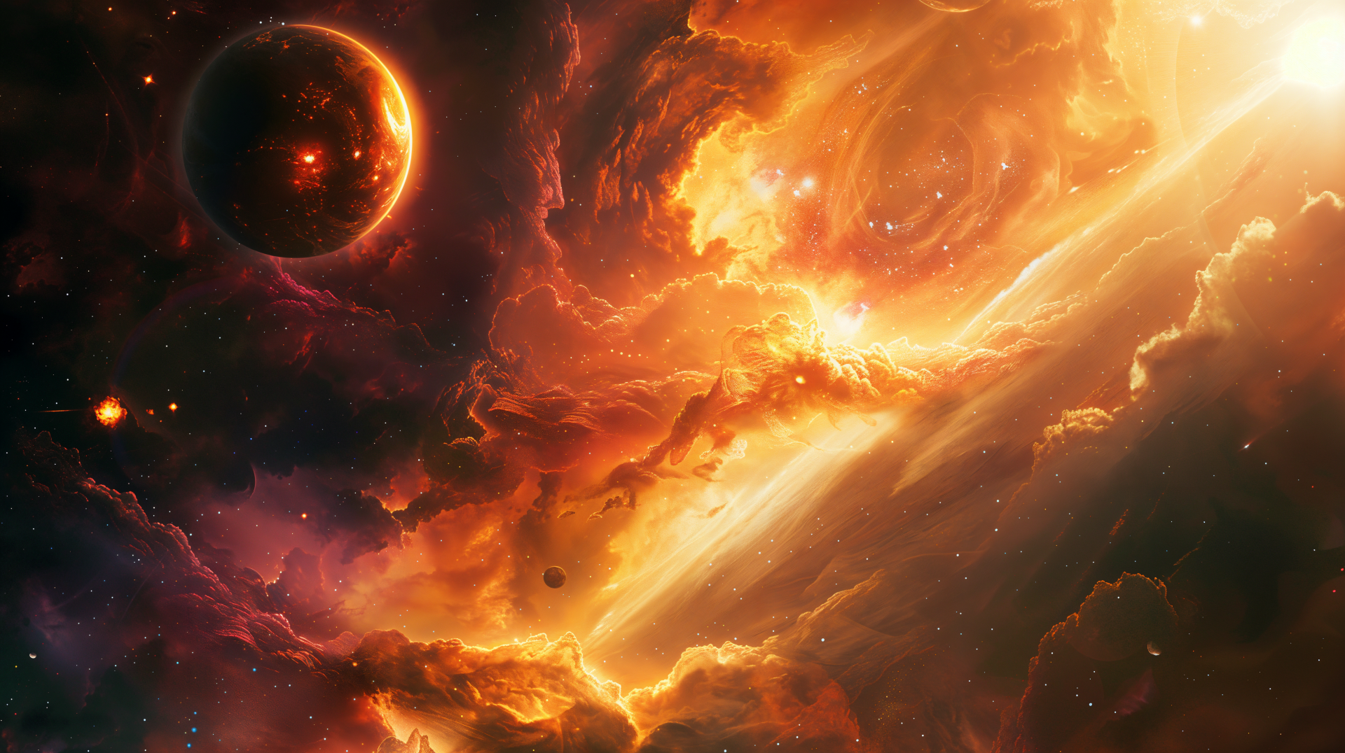 Cosmic Wonders: A Stunning 4K Ultra HD Sci-Fi Space Wallpaper by ...