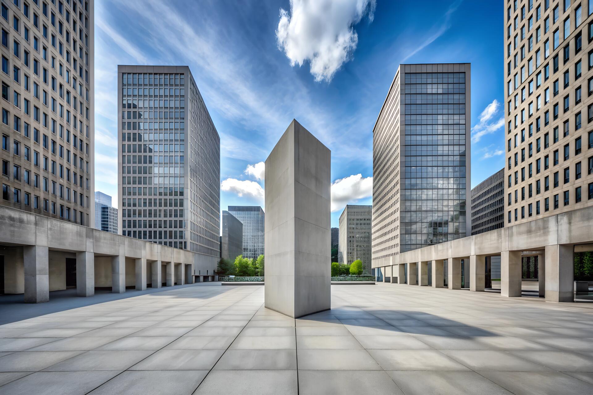 A concrete city square with nothing by soheltanwar