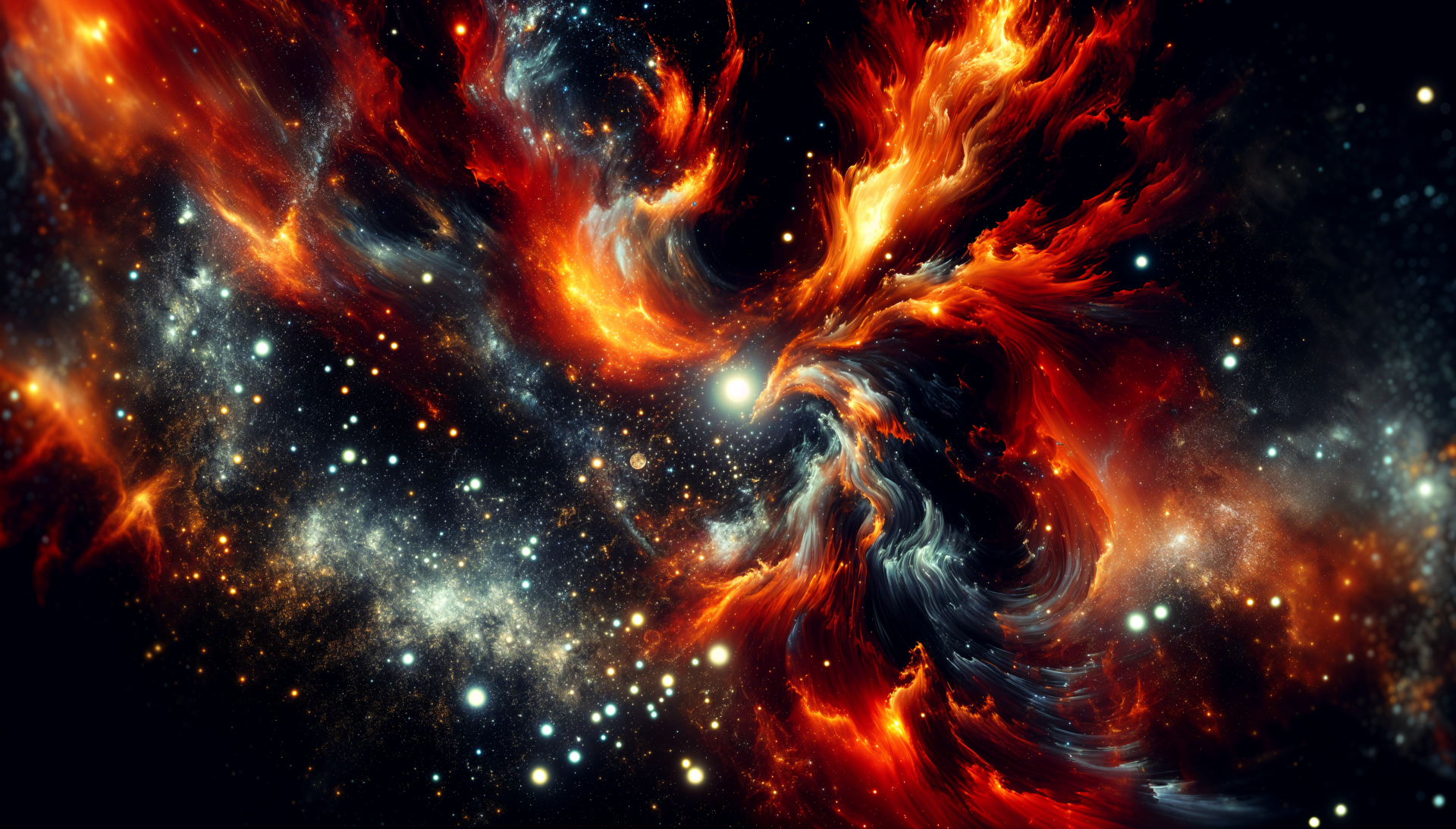 Cosmic Flames: A Stunning 4K Ultra HD Wallpaper by QuantumCurator ...