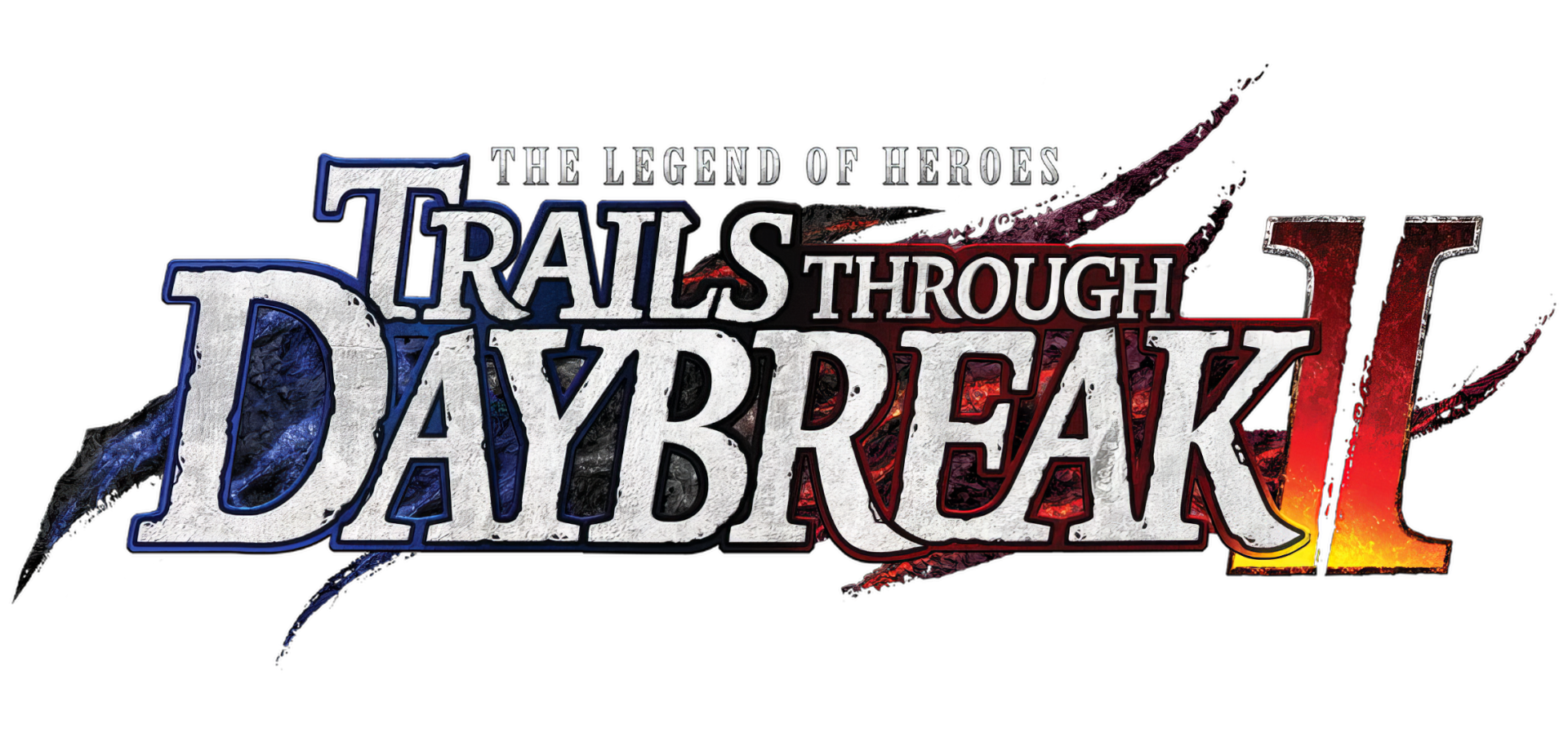 HD wallpaper featuring the title The Legend of Heroes: Trails through Daybreak II, showcasing vibrant colors and dynamic design elements from the popular video game series.