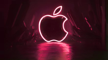  Apple Neon Logo