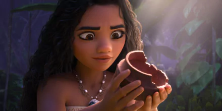 HD desktop wallpaper featuring Moana Waialiki from Moana 2, capturing the adventurous spirit and vibrant aesthetics of the beloved animated movie.