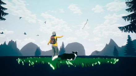HD desktop wallpaper depicting scenes from the video game Farewell North, featuring a captivating visual landscape that sets a serene gaming atmosphere.