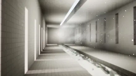 HD desktop wallpaper featuring graphics from the video game Escape the Backrooms, creating an immersive and eerie atmosphere.