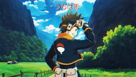 Anime-themed HD desktop wallpaper featuring Obito Uchiha from Naruto, showcasing vibrant colors and dynamic artwork that embodies the essence of the series.