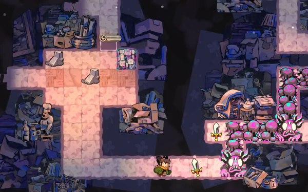 HD desktop wallpaper for the video game Arranger: A Role-Puzzling Adventure, featuring vibrant graphics and engaging design elements to immerse players in a captivating gaming experience.